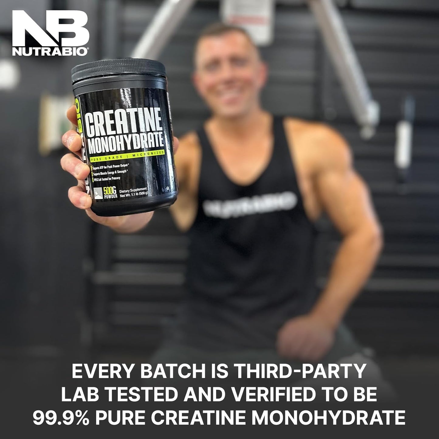 150g NutraBio Creatine Monohydrate & Blueberry Muffin Whey Protein Isolate Bundle - Muscle Energy, Lean Muscle Growth, Recovery, Strength