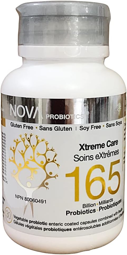 165 Billion Probiotics per Capsule - NOVA Probiotics Multi-Strain Xtreme Care - 30 VCaps
