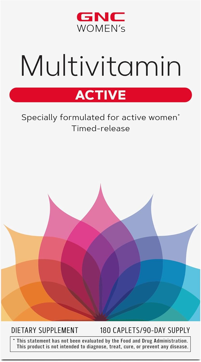 180-Count GNC Women's Active Multivitamin for Energy, Bone Health, and Wellness