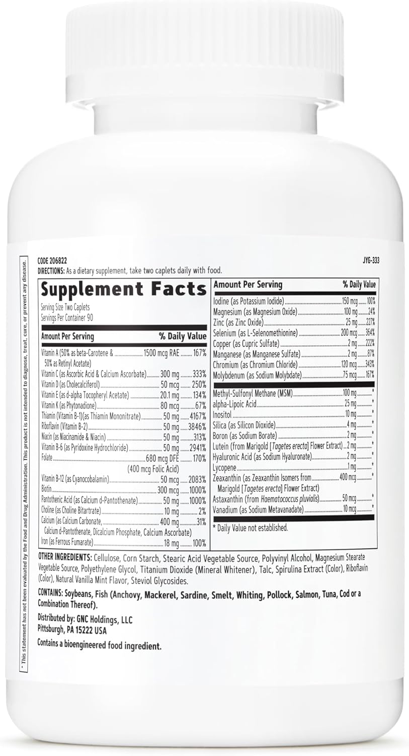 180-Count GNC Women's Active Multivitamin for Energy, Bone Health, and Wellness