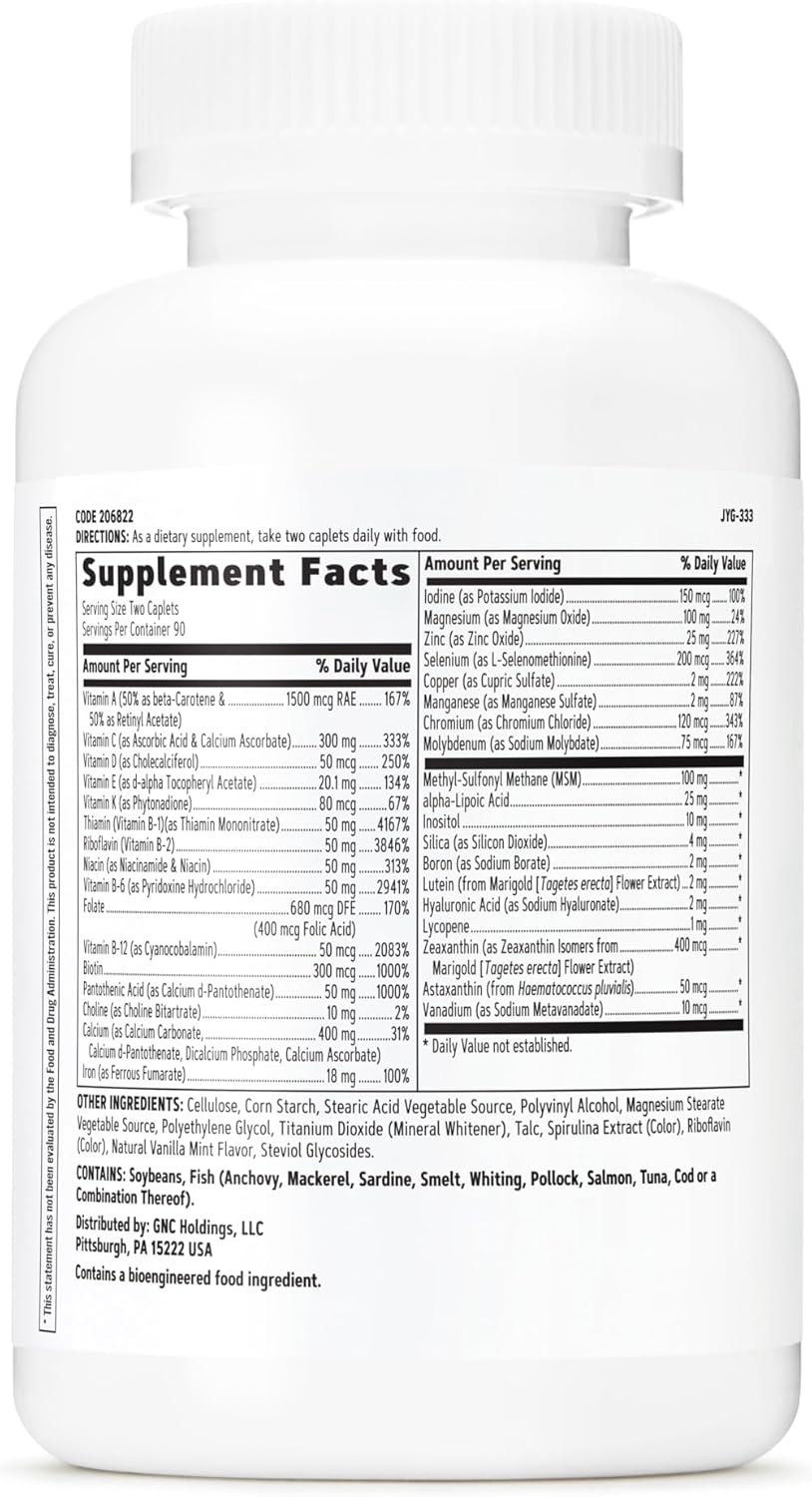 180-Count GNC Women's Active Multivitamin for Energy, Bone Health, and Wellness