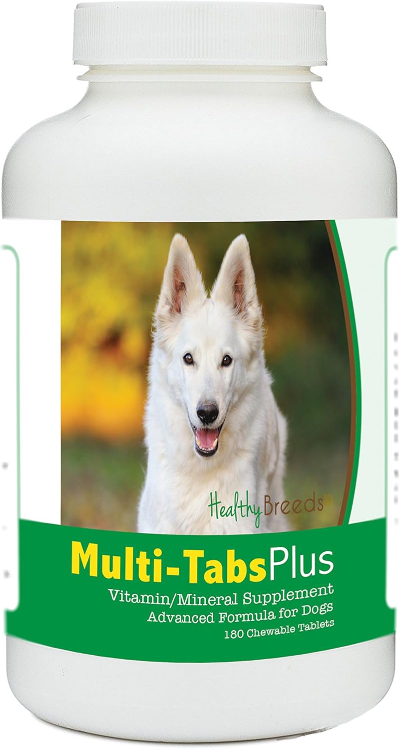 180 Count Healthy Breeds German Shepherd Multi-Tabs Plus Chewable Tablets for Health