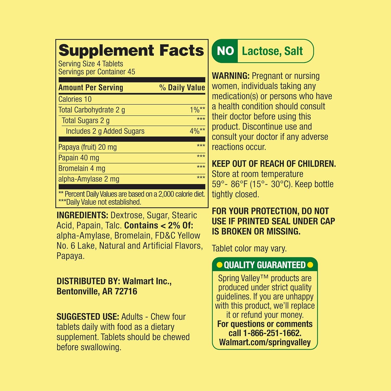 180 Count Papaya Enzymes Chewable Tablets - Dietary Supplement Complex by Fusion Shop Store