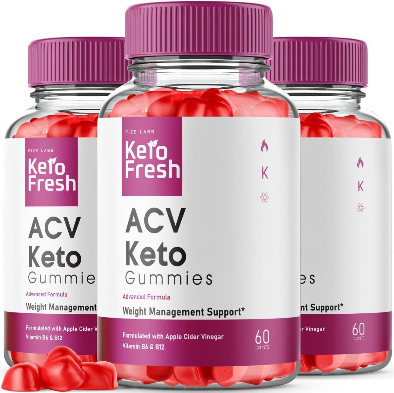 180 Rize Labs Keto Fresh ACV Gummies for Advanced  Slimming Formula , Energy Boost, Better Sleep, Anti-Fatigue