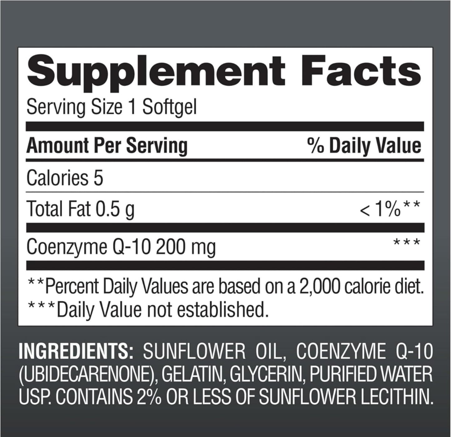 180 Softgels of Members Mark CoQ10 200mg Dietary Supplement for Cellular Energy and Antioxidant Support