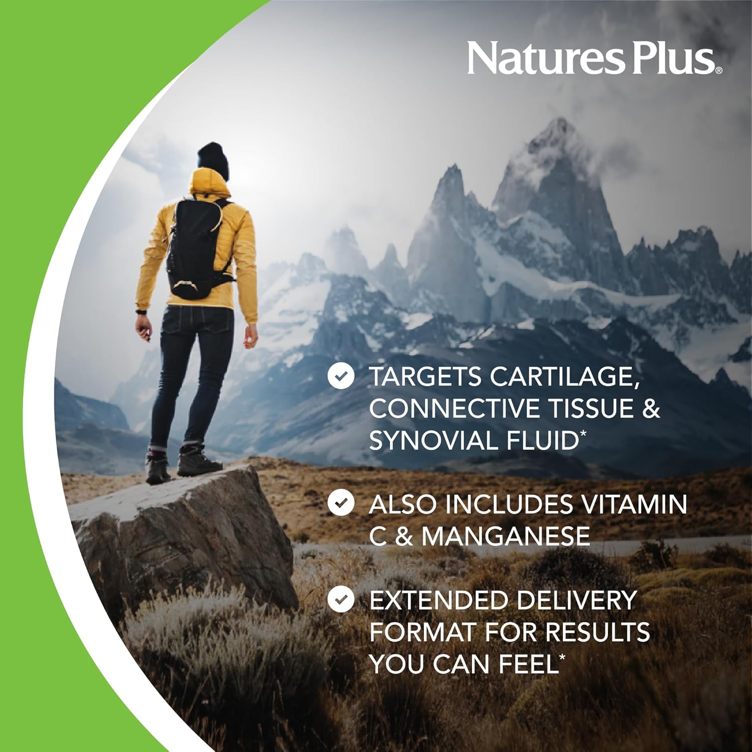 180 Tablets NaturesPlus Advanced Therapeutics Glucosamine/Chondroitin/MSM Ultra Rx Joint Tablets - Extended Delivery - High Potency Joint Support - Gluten-Free - 60 Servings