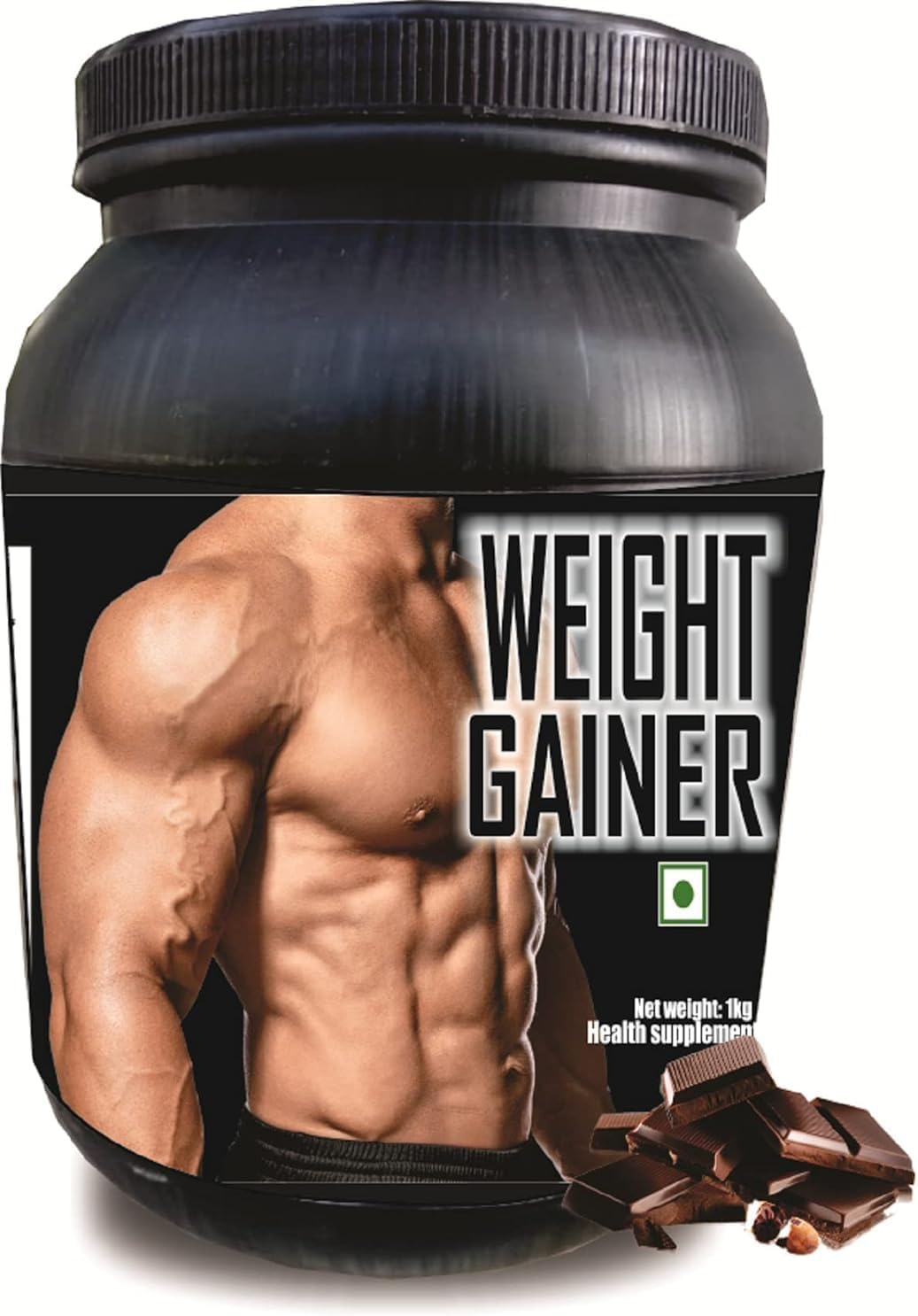 1kg Chocolate Weight Gainer Protein Powder - High-Quality Formula for Muscle Growth and Recovery