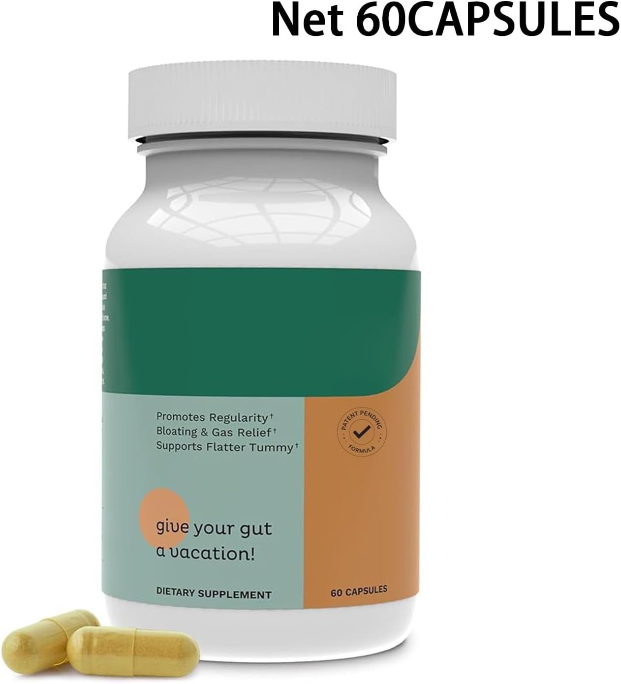 2 Bottles Probiotic for Gut Health: Relief Gas, Bloating, Constipation, Leaky Gut Repair, Cleanse & Regulate Digestion