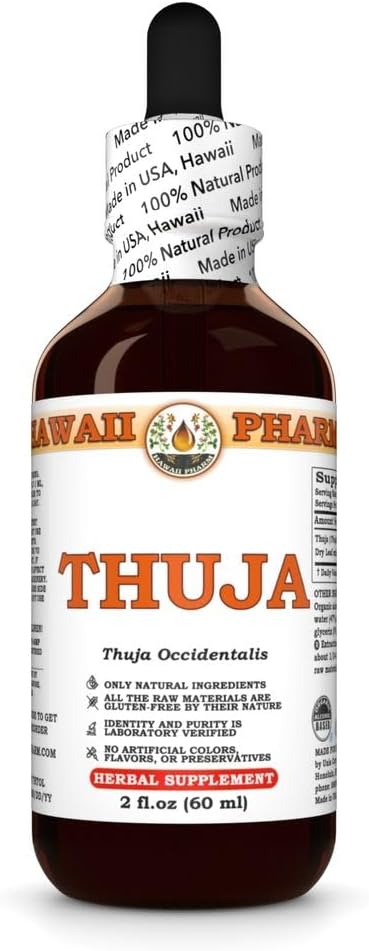 2 fl.oz Hawaii Pharm Thuja Extract Tincture for Immune Support and Lymphatic Drainage