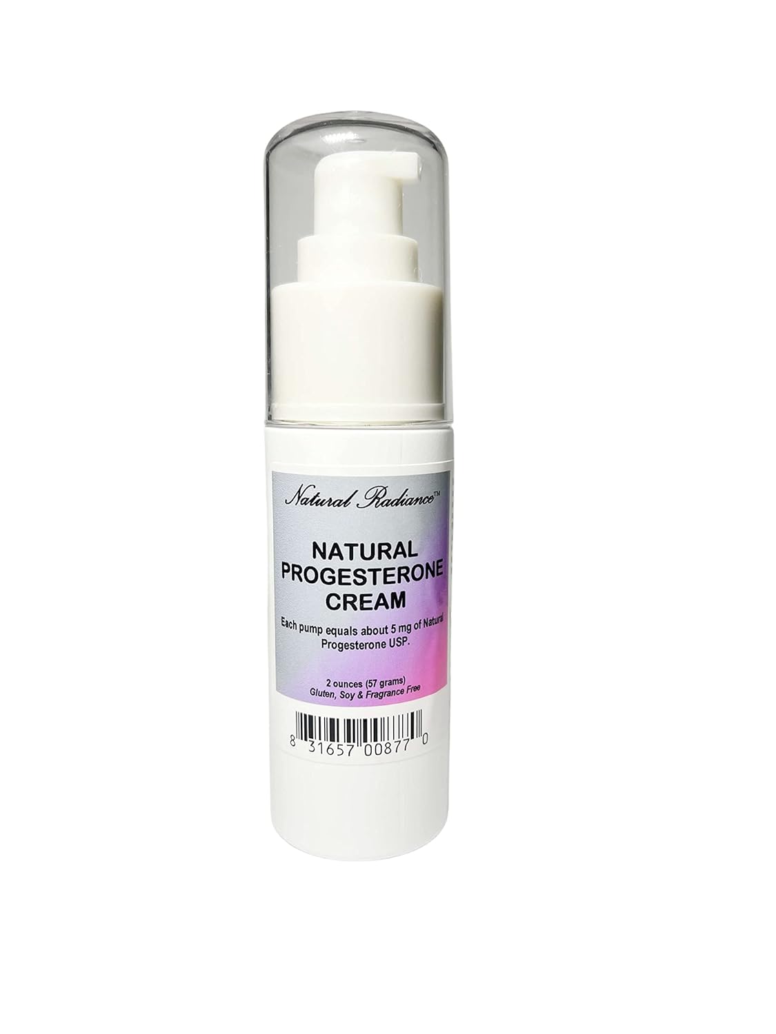 2 oz. Pump Bottle of Natural Radiance Progesterone Cream - Hormone Balancing Skincare