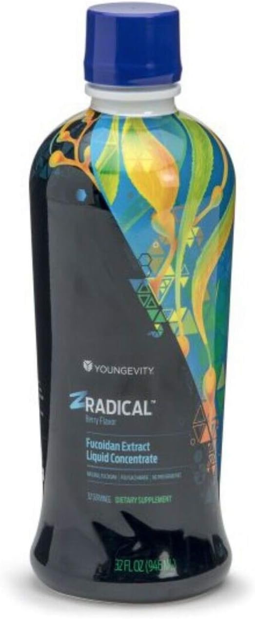 2 Pack - Zradical Youngevity Pure Fucoidan Immune Support Supplement Drink 32 oz