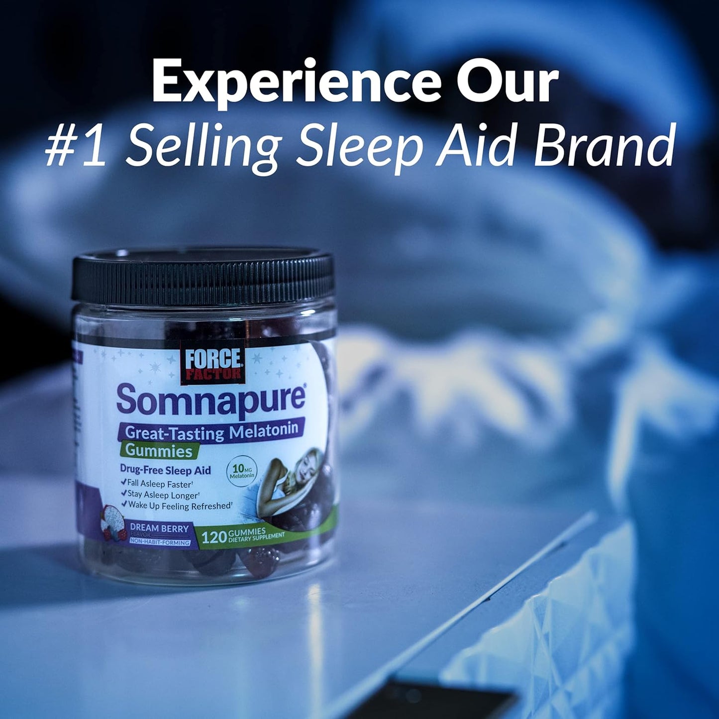2-Pack FORCE FACTOR Somnapure Sleep Aid Liquid Supplement with Melatonin, Valerian Root, & Lemon Balm, 16oz, 48 Servings
