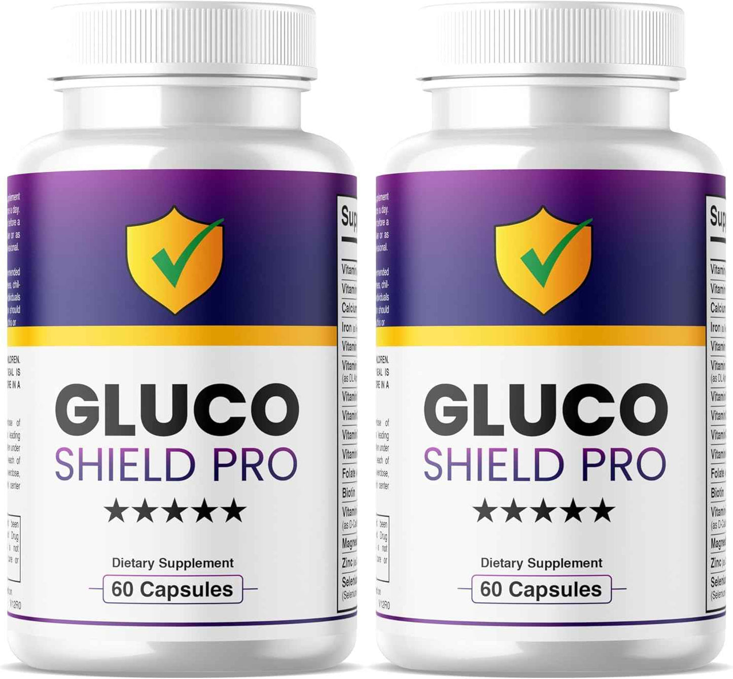 (2 Pack) Gluco Shield Pro Capsules, Gluco Shield Pro, Gluco Shield Pro Pills, Gluco Shield Pro, Glucoshield Advanced Formula, Glucoshield Vitamins, Glucoshield for Reviews