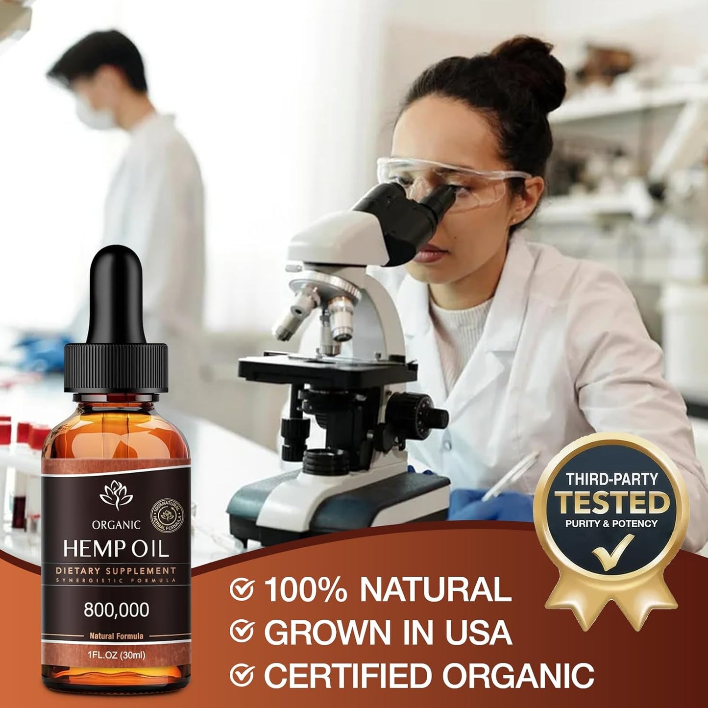 2-Pack HMone metabolism booster Oil - 800,000 Max Strength Drops - Pure CO2 Extract - 100% Natural Organic, Vegan, Non-GMO