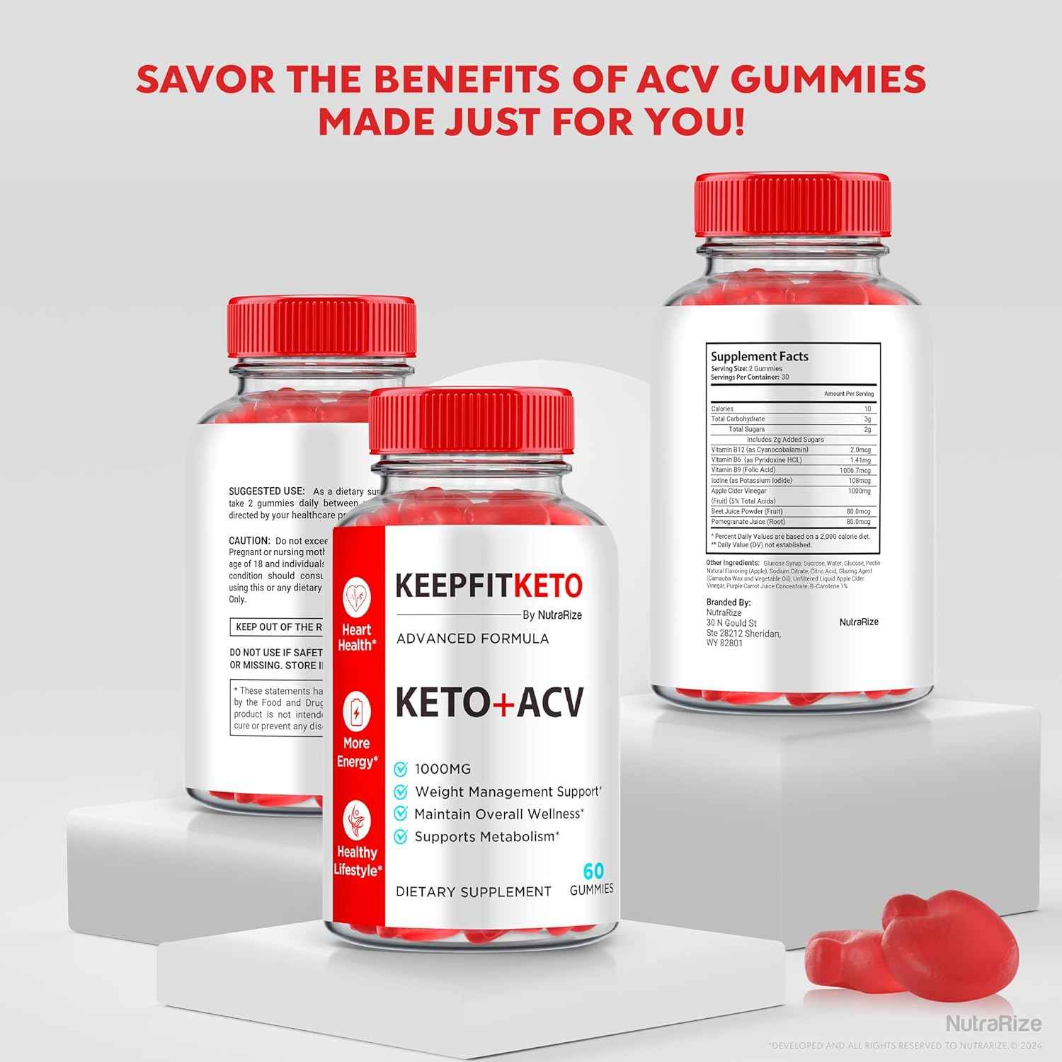 (2 Pack) Keep Fit Keto ACV Gummies, Official KeepFit Keto, Keto+ACV  Slimming Formula  Gummies, Keto Plus Apple Cider Vinegar Gummy, Keep Fit Keto Formula, KeepFit Keto Gomitas, ACV Keto Gum (120 Gummies)
