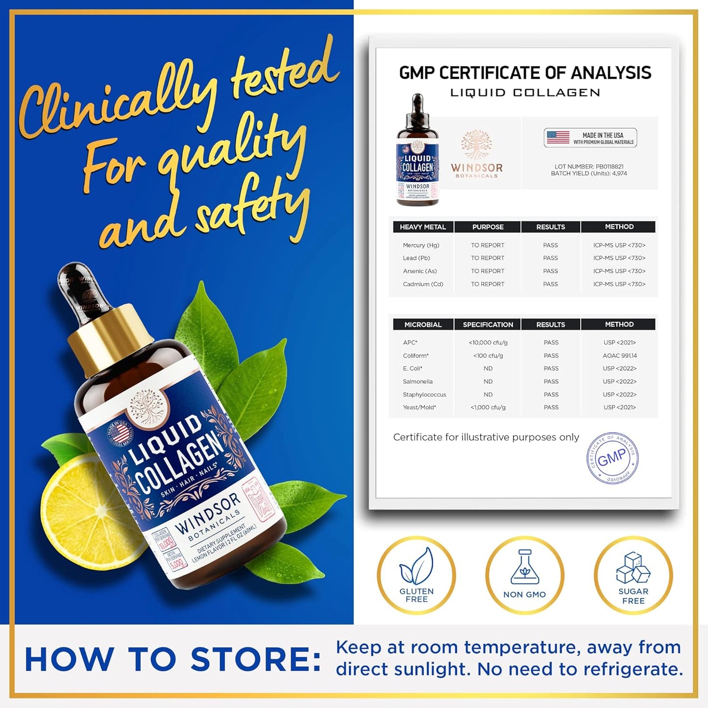 2-Pack Liquid Collagen and Iron Bundle for Women's Beauty and Wellness by WINDSOR BOTANICALS