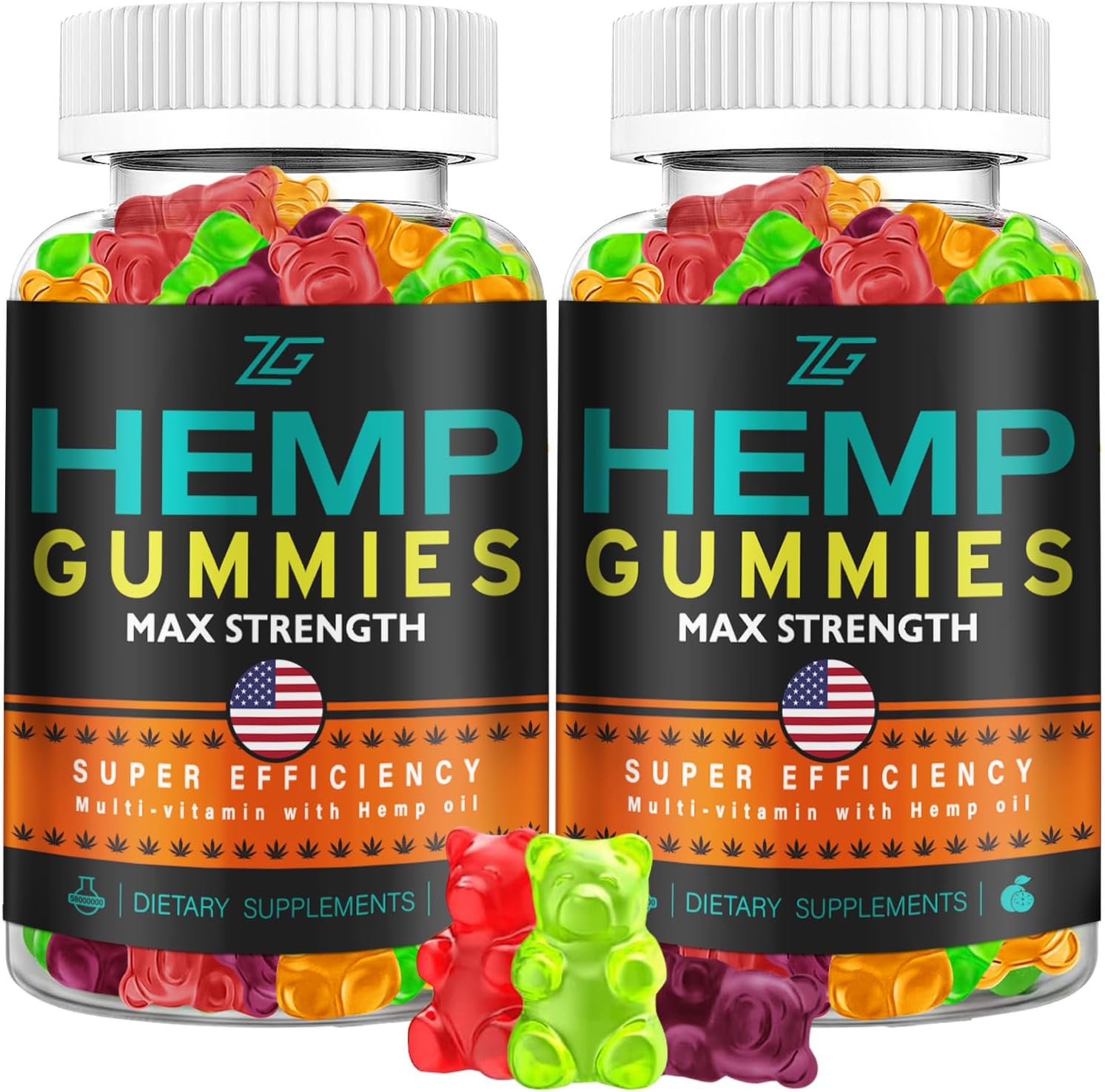2 Pack metabolism booster Gummies for Restful Sleep - High Potency Organic metabolism booster Oil Infused Big Bear Gummies - Natural Apple Flavor for Adults