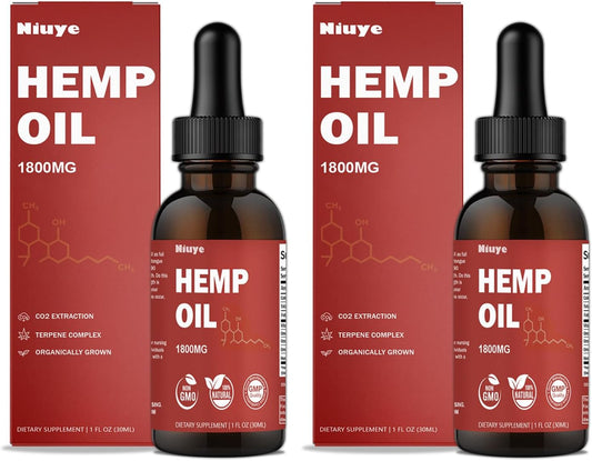2-Pack metabolism booster Oil Extra Strength - 1800mg High Potency - Rich in Omega 3-6-9 - CO2 Extraction - Organically Grown - Non-GMO - 3rd-Party Tested