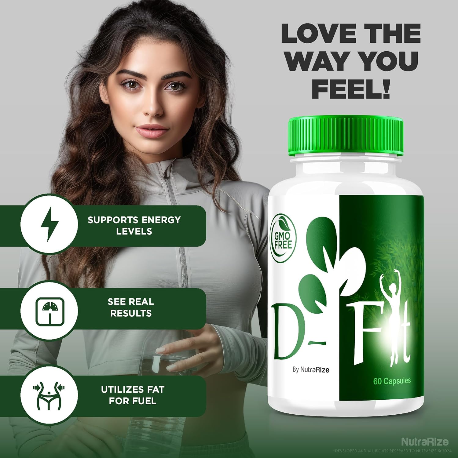 2 Pack NutraRize D-Fit Capsules - All Natural Keto  Slimming Formula  Supplement for Health & Fitness Goals - Premium DFit Detox Pills (120 Capsules)