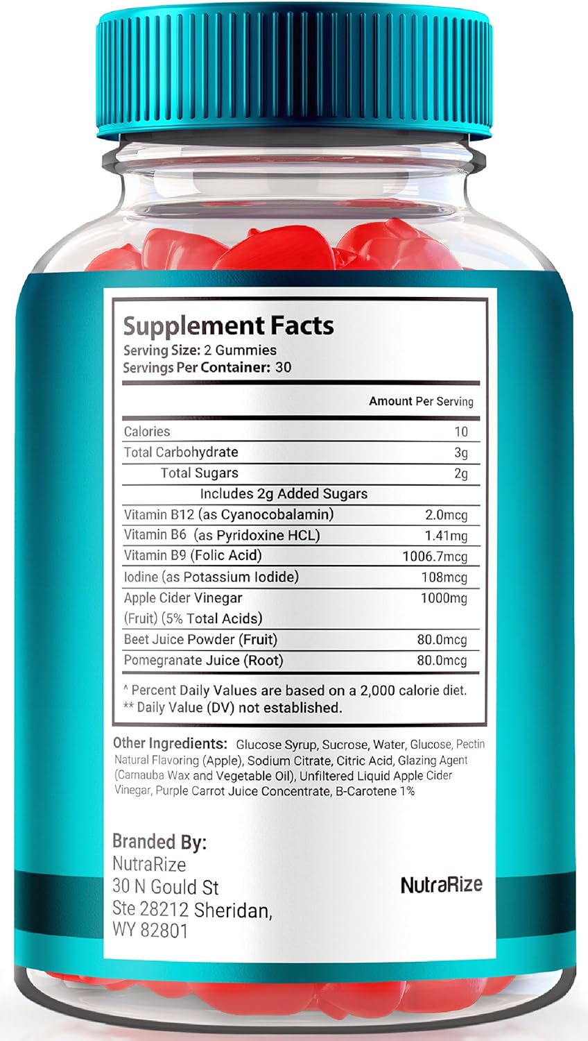 2 Pack NutraRize Keto Rain ACV Gummies - All Natural Keto Supplement with Apple Cider Vinegar - 120 Gummies, Keto Plus ACV Benefits