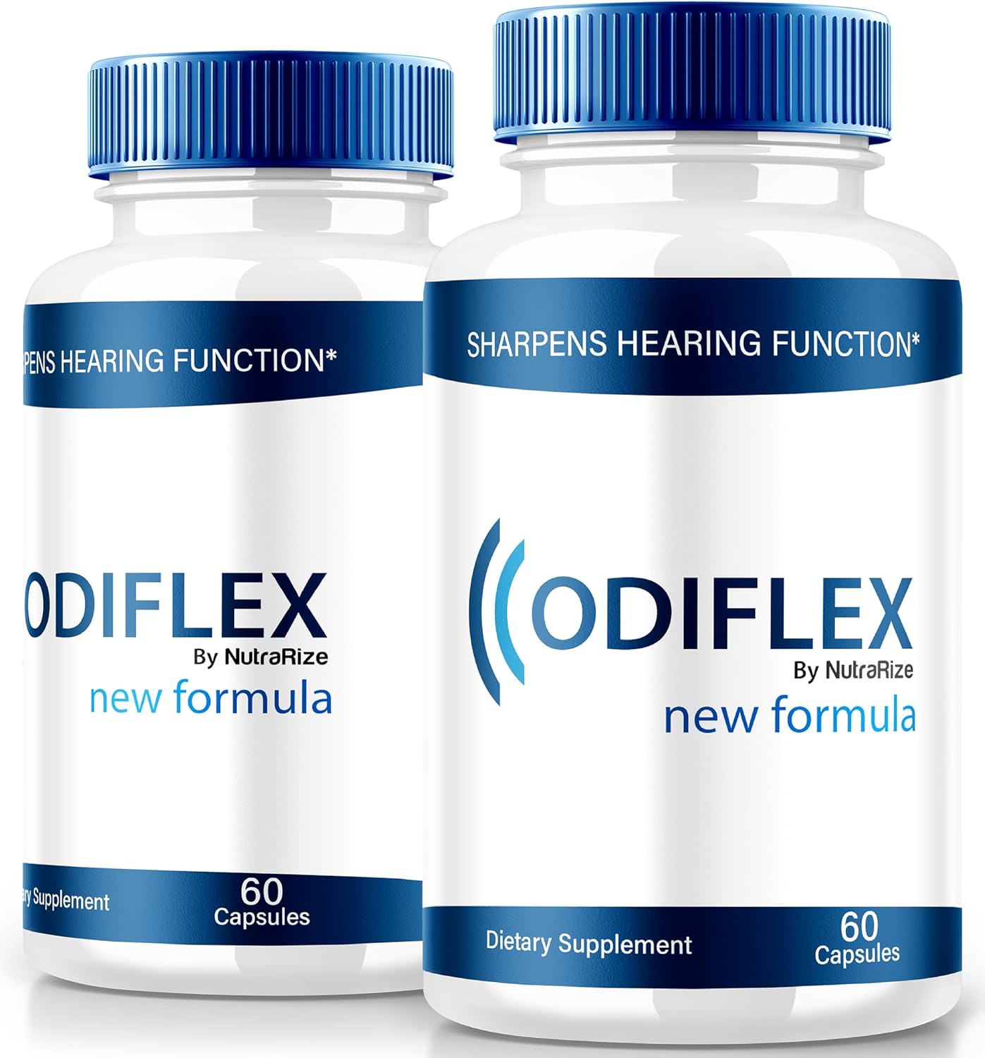 2 Pack NutraRize Odiflex Capsules - Premium All-Natural Ear Health Formula for Inner Ear Protection - Official Hearing Support Supplement (120 Capsules)