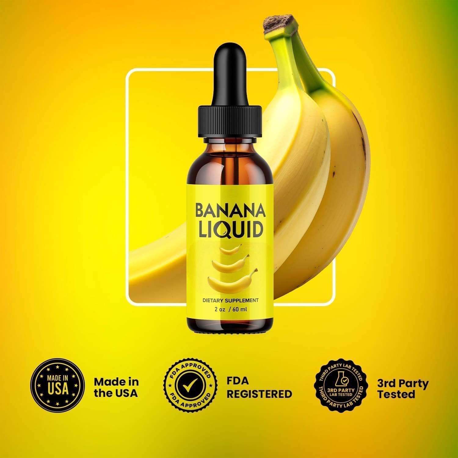 2 Pack of 60ml Original Banana Supplement Liquid Extract for Women's Gut Health