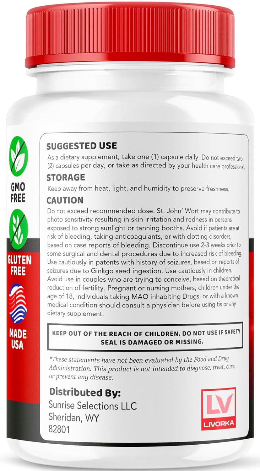 2 Pack of LIVORKA Glyco Peak Optimizer Blood Support Supplement Capsules - 60 Capsules for 2 Months Formula