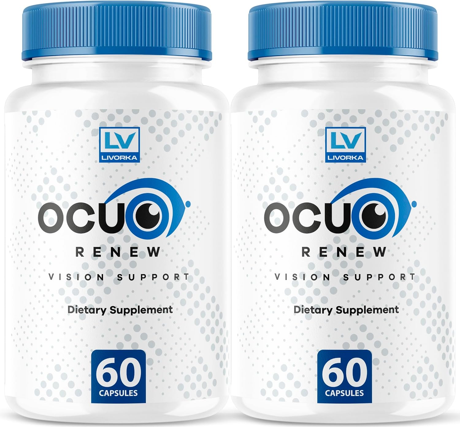 2 Pack of LIVORKA OcuRenew Capsules for Eye Vision and Focus - All Natural Advanced Formula, 120 Capsules for 2 Months - Reviews Included