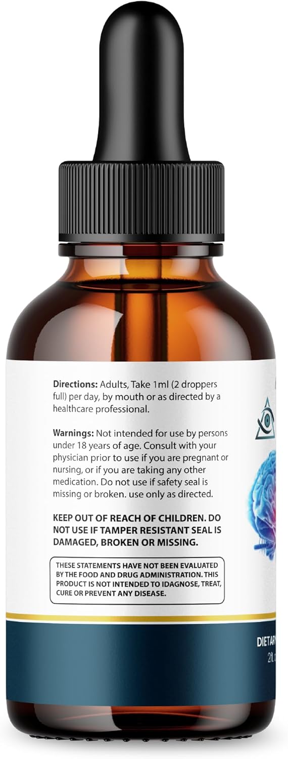 2 Pack Purvia Pineal Guardian Liquid Drops for Memory & Brain Wellness - Advanced Strength Formula - Made in USA