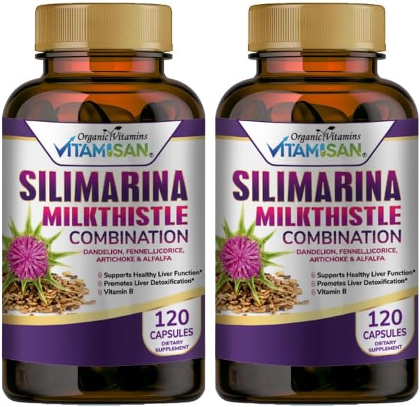 2-Pack Silimarina Milk Thistle Combination Supplement - 240 Capsules