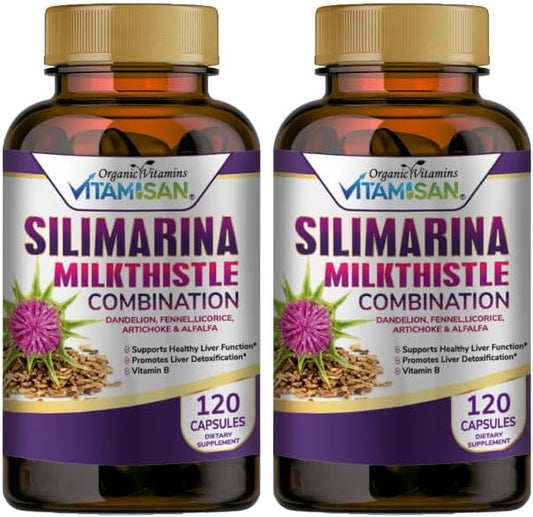 2-Pack Silimarina Milk Thistle Combination Supplement - 240 Capsules