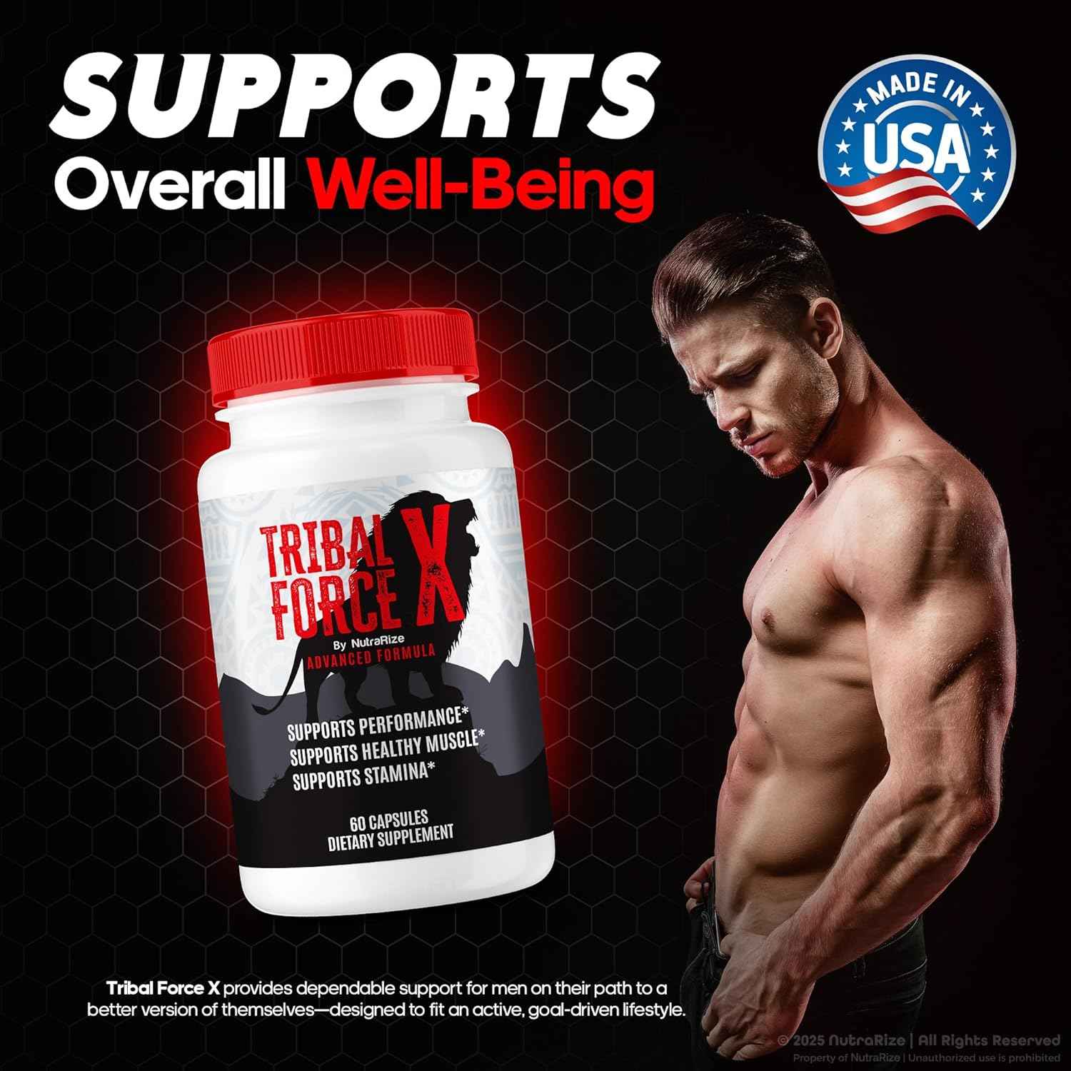 (2 Pack) Tribal Force X Capsules, TribalForceXL Max Performance Support For Men, TribalForce X All Natural Pills, TribalForces XXL Male Formula for Lasting Energy, TribalForces X Review (120 Capsules)