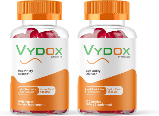 2 Pack Vydox Plus Daily Health Supplement Gummies - All Natural Complete Formula for Overall Health Support - Vy DOX Gomitas Reviews (120 Gummies)