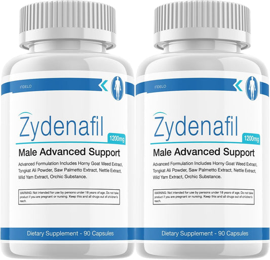 2 Pack Zydenafil Performance Supplements for Men - Advanced Male Enhancement Pills (120 Capsules) - Reviews included
