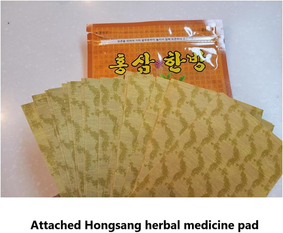 2 Packs of 40 HIMENA Red Ginseng Herbal Patches for Natural Relief