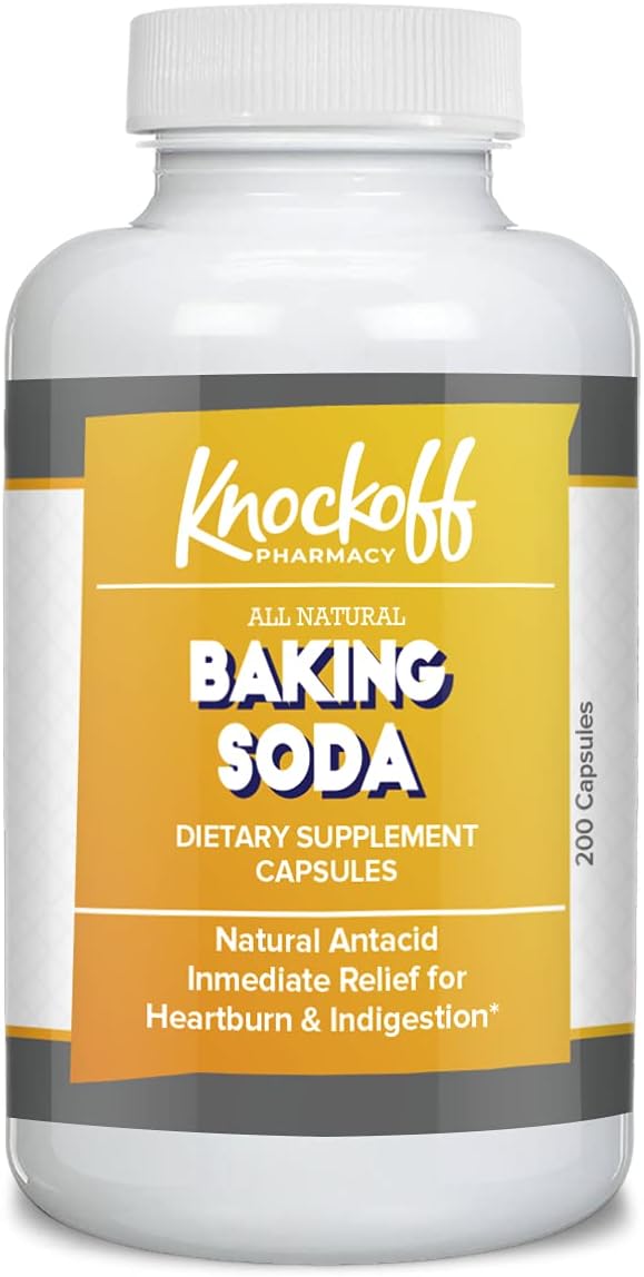 200-Count Pharmacy Grade Baking Soda Capsules - Knock Off Brand