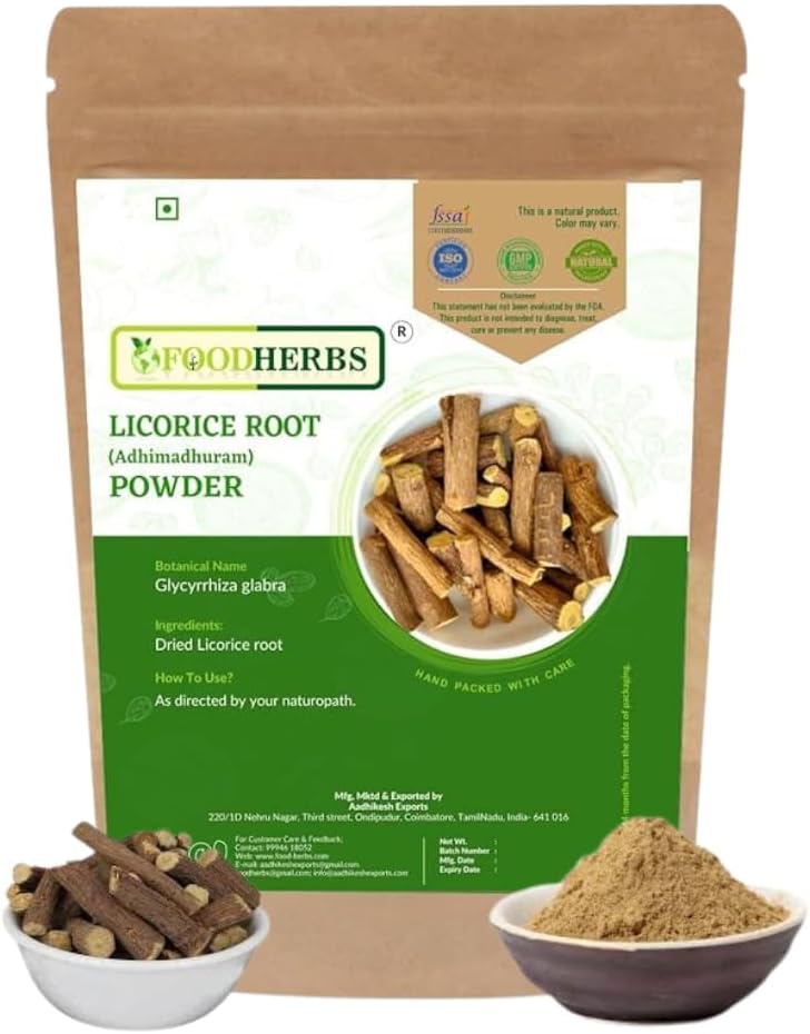 200g Pure Licorice Root Powder for Cough, Cold, Sore Throat, Skin Tone, Scalp Infections | Wellness Support