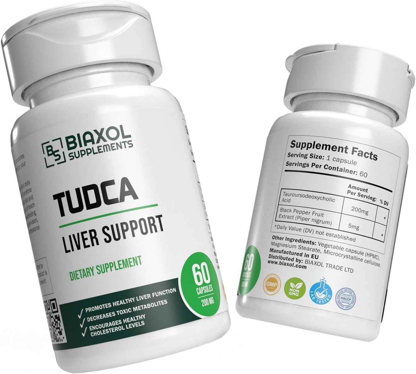 2024 Best TUDCA (Tauroursodeoxycholic Acid) | Liver Health | Lab Tested | 60 Capsules