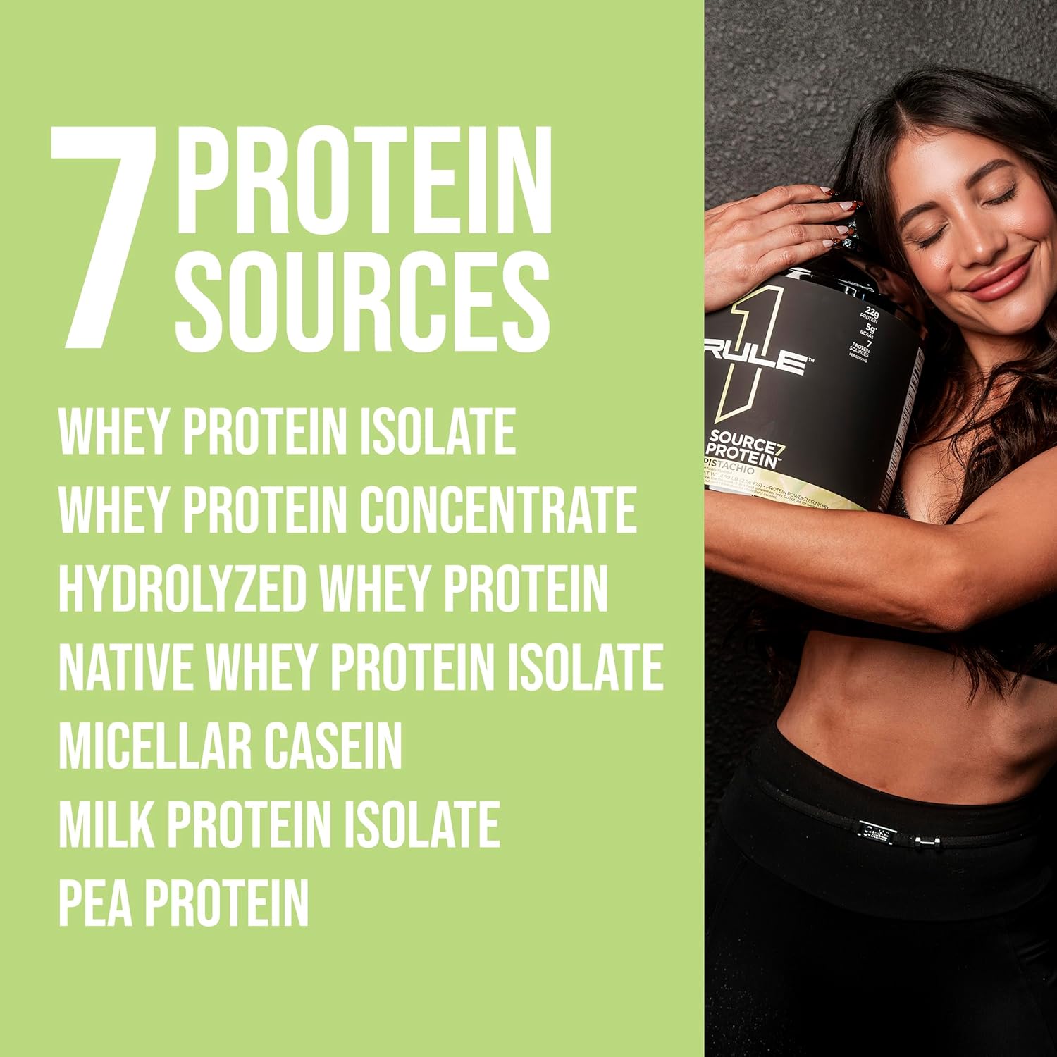 22g Sustained Protein with 10g EAAs from 7 Premium Sources - Gelato-Inspired Chocolate Flavor (2 lb)