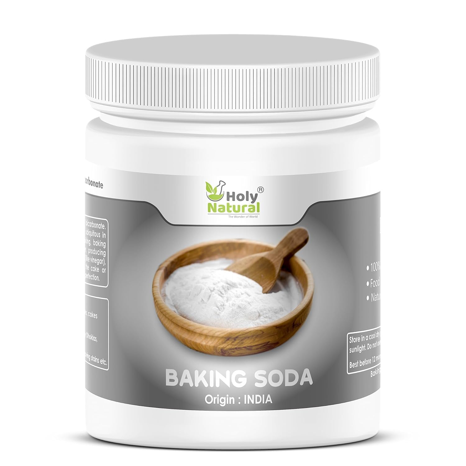 250 gm Food Grade Sodium Bicarbonate Baking Soda - Natural & Versatile for Cooking, Baking, and Cleaning