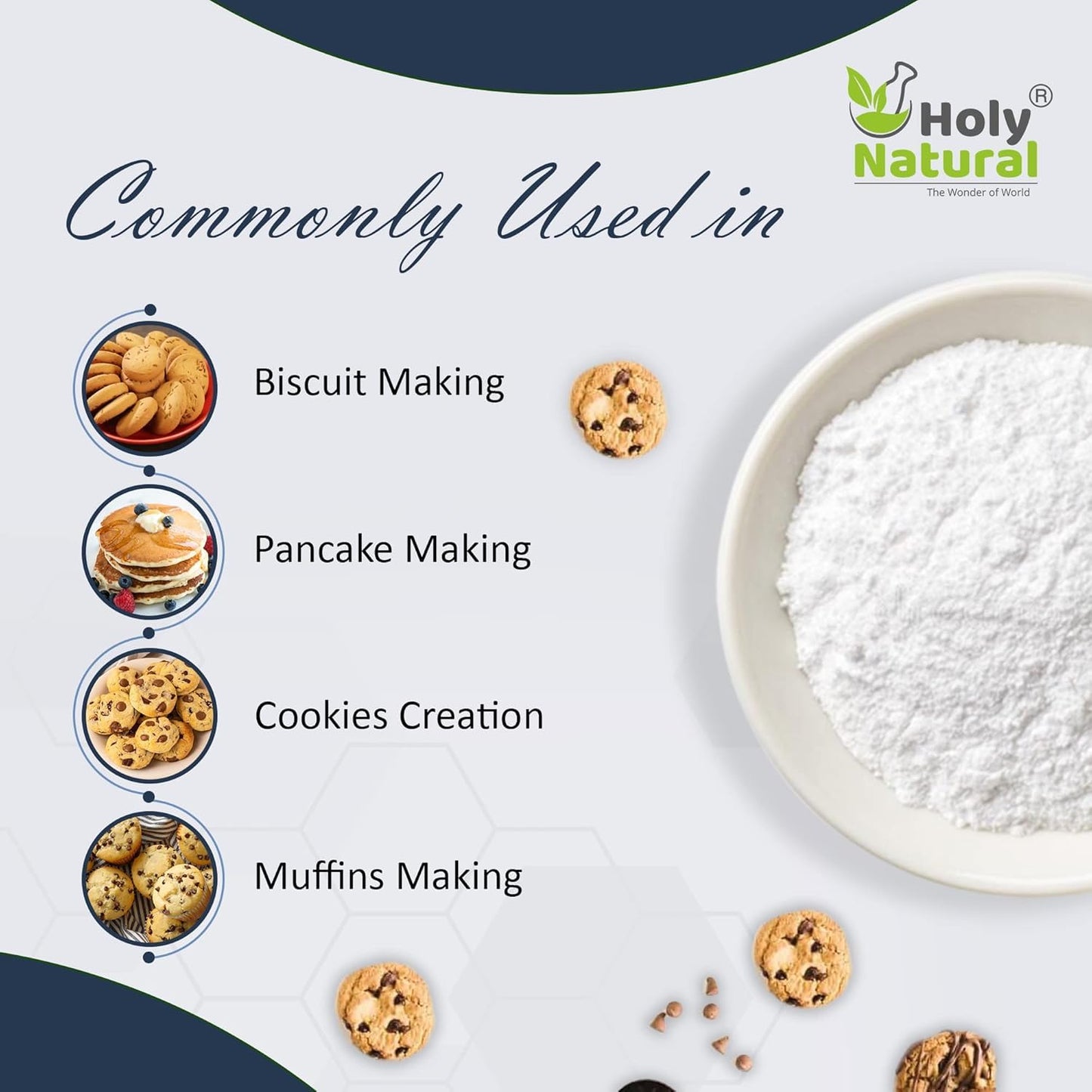 250 gm Food Grade Sodium Bicarbonate Baking Soda - Natural & Versatile for Cooking, Baking, and Cleaning