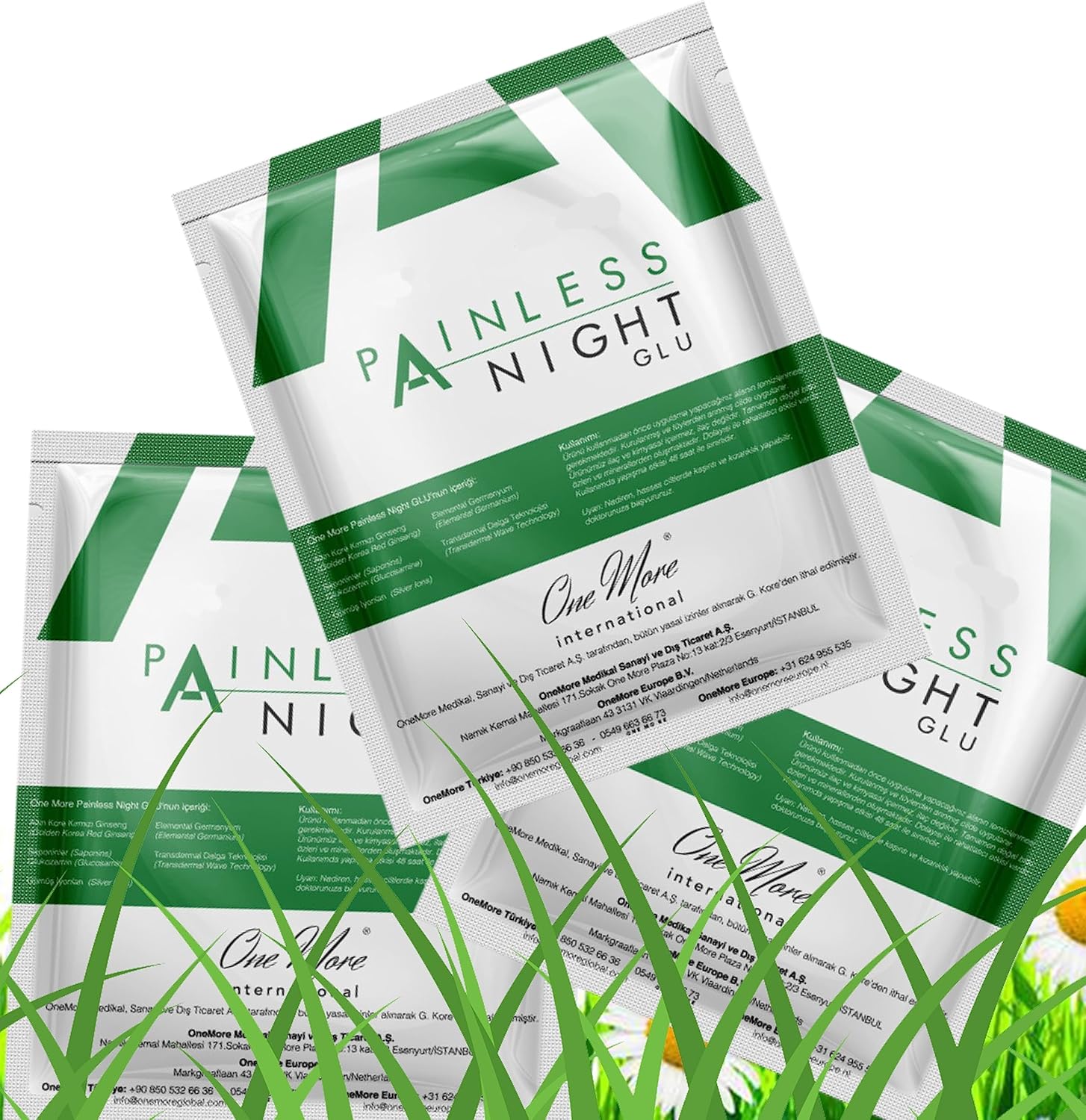 25pc Pack of Original Painless Night Glue with Korean Red Ginseng for Joint Pain Relief