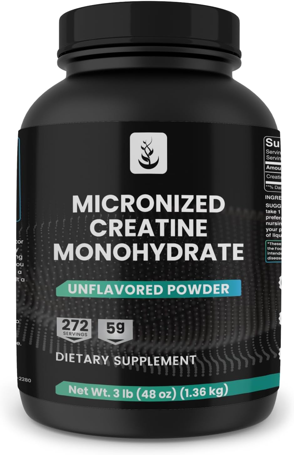 270 Servings of Micronized Creatine Monohydrate with Pure Original Ingredients, No Fillers, Unflavored