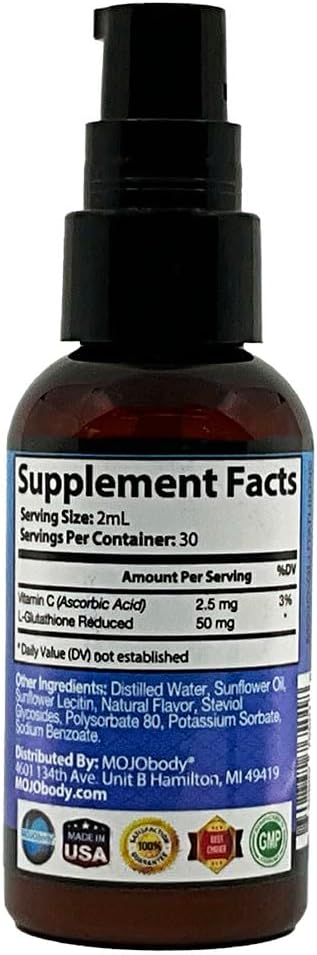 2oz MOJObody Nano Glutathione Spray: Enhance Health with 100% Absorption Antioxidant