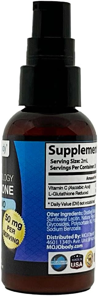 2oz MOJObody Nano Glutathione Spray: Enhance Health with 100% Absorption Antioxidant