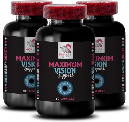 3 Bottle Swan Life Essentials Daily Vision Eye Vision Supplement - Lens Support for Focused and Crystal Clear Sight - Promotes Image Clarity and Pure Perception - Eye Support for Enhanced Vision Strength