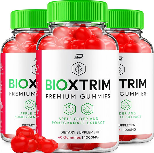 3 Pack BioXtrim ACV Gummies with Bio X Trim Keto and Apple Cider Vinegar - 1000MG, Vitamin B12, Reviews - 180 Gummies