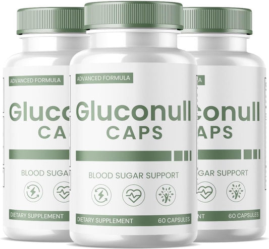 3-Pack Gluconull Capsules for Natural Health - Glyco Optimizer & Blood Vessel Cleaner - 180 Capsules