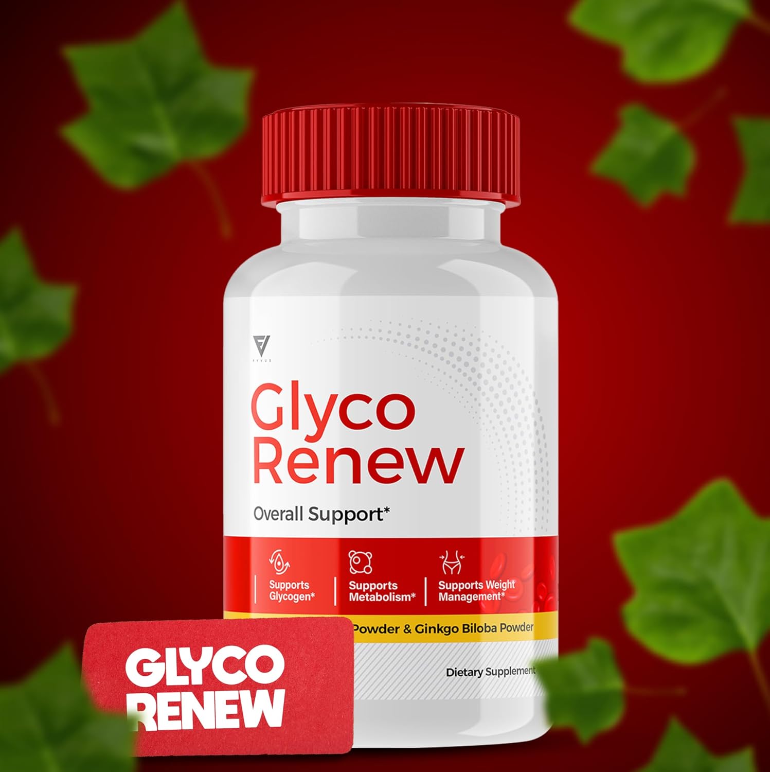 3 Pack Glyco Renew Blood Support Formula Supplement Pills - All Natural Capsules for Stable Levels - 180 Capsules