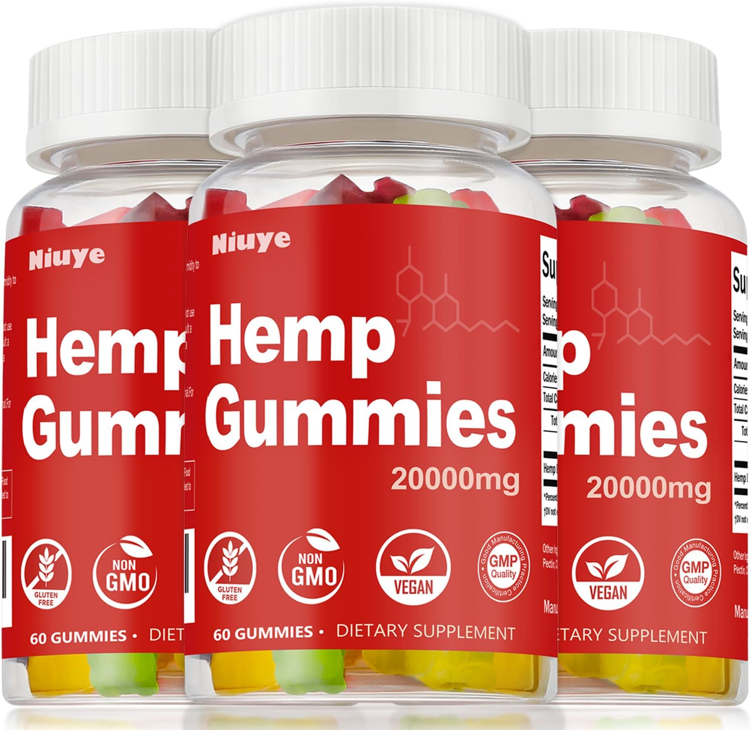 3-Pack High Potency metabolism booster Gummies - 20,000mg Rich in Omega 3-6-9 - Infused with metabolism booster Oil - USA Made - 3rd-Party Tested